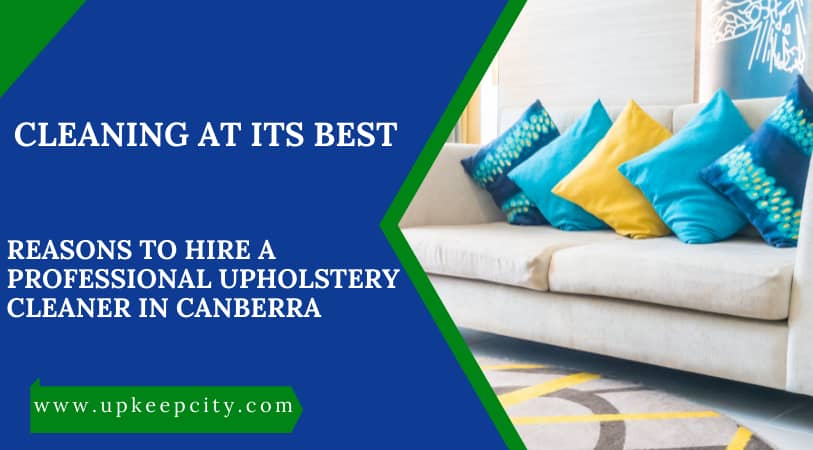 Reasons To Hire A Professional Upholstery Cleaner In Canberra