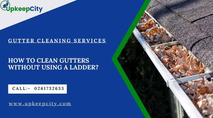 how to clean gutters without using a ladder